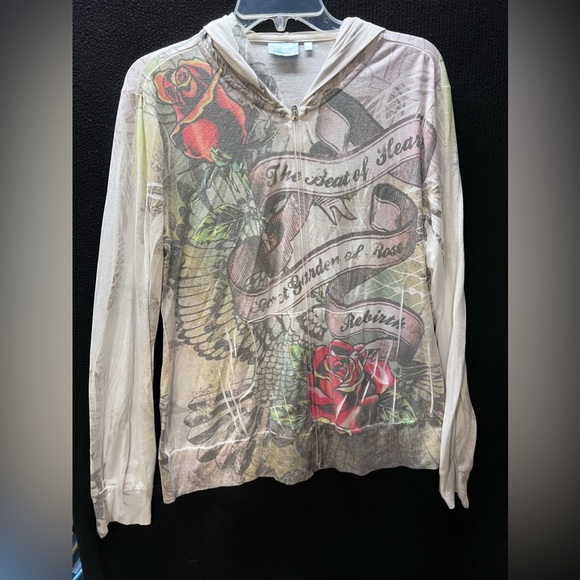 California Bloom Tops - California Bloom Thin tee shirt hoodie Size Large